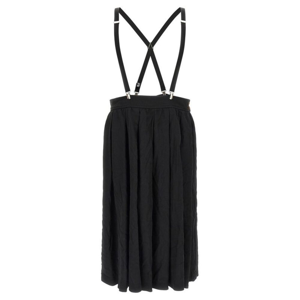 Comme Des Garcons Black Men Suspender Skirt